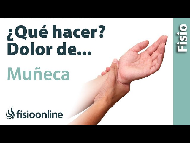 tratamiento para el dolor de muñeca