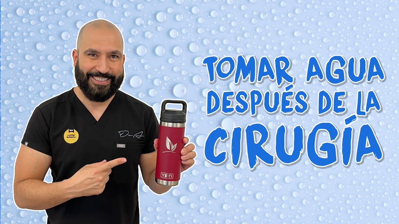 beber agua después de anestesia general