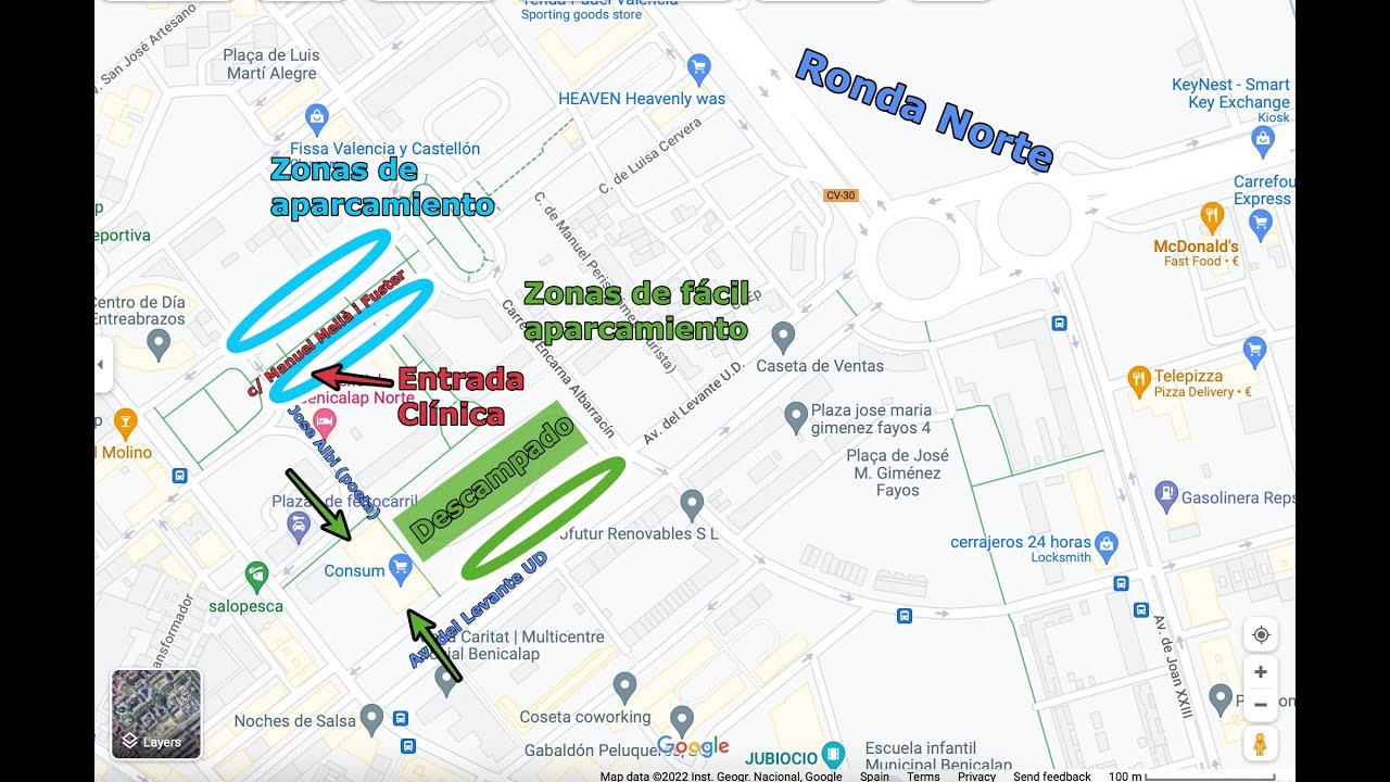 cómo llegar a clínica las nieves en jaén