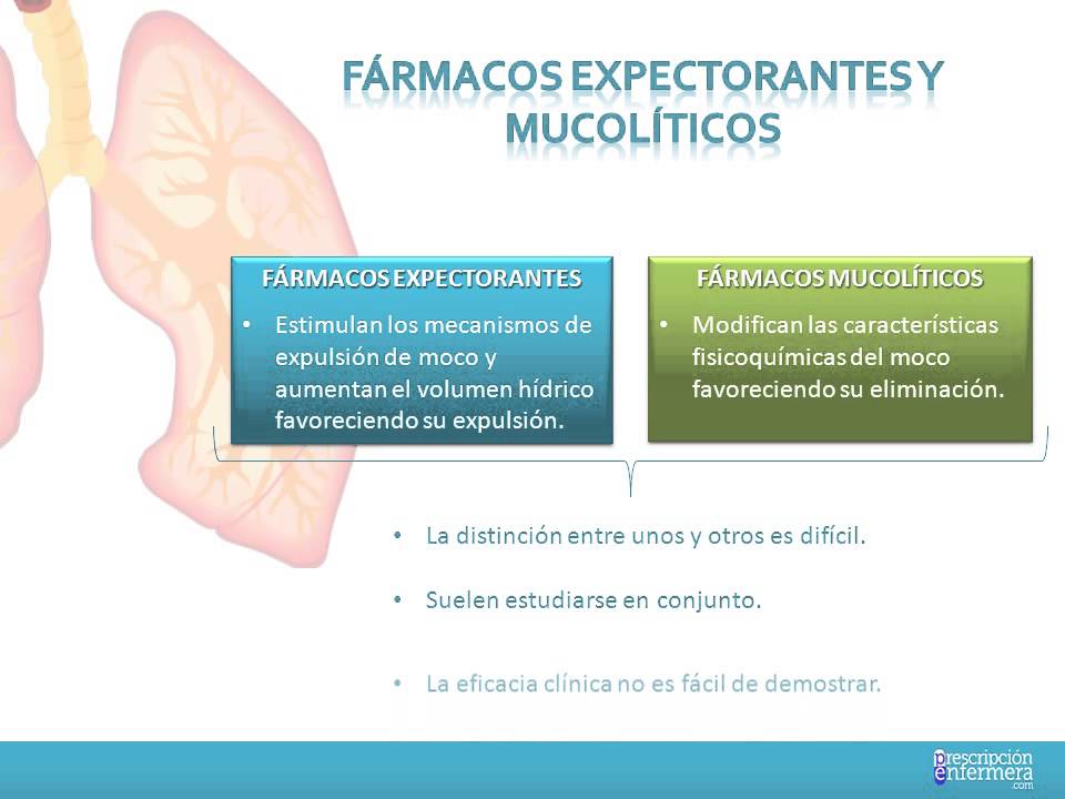 cual es el mejor mucolitico y expectorante
