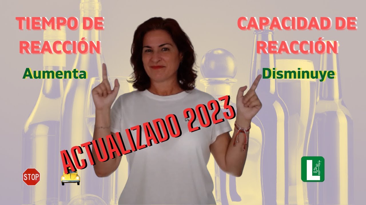 el alcohol influye en la distancia de reacción