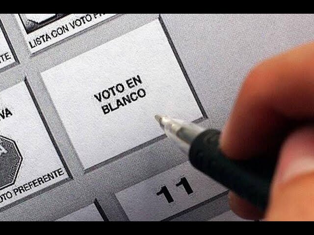 que pasa si gana el voto en blanco en españa