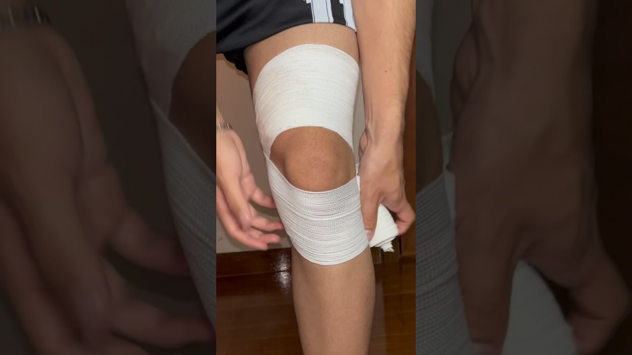 vendaje para líquido en la rodilla
