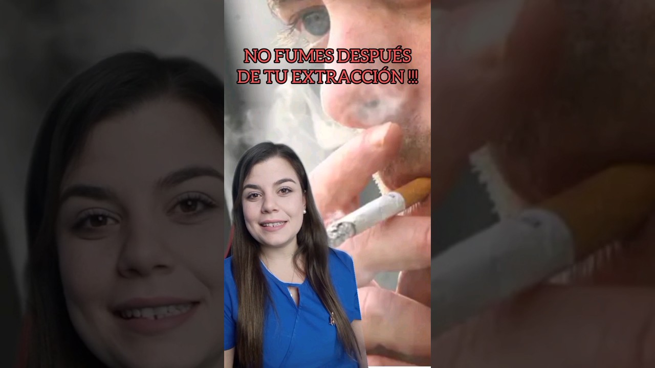 fumar con puntos en la boca