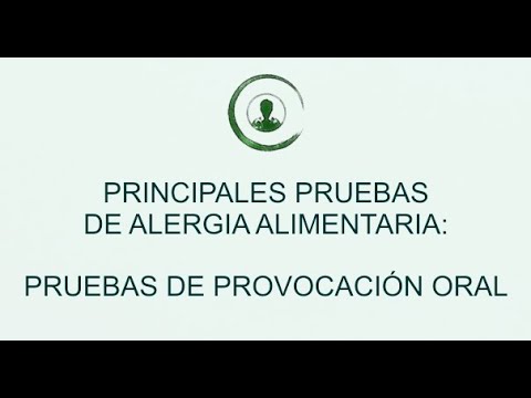prueba de provocación oral con alimentos