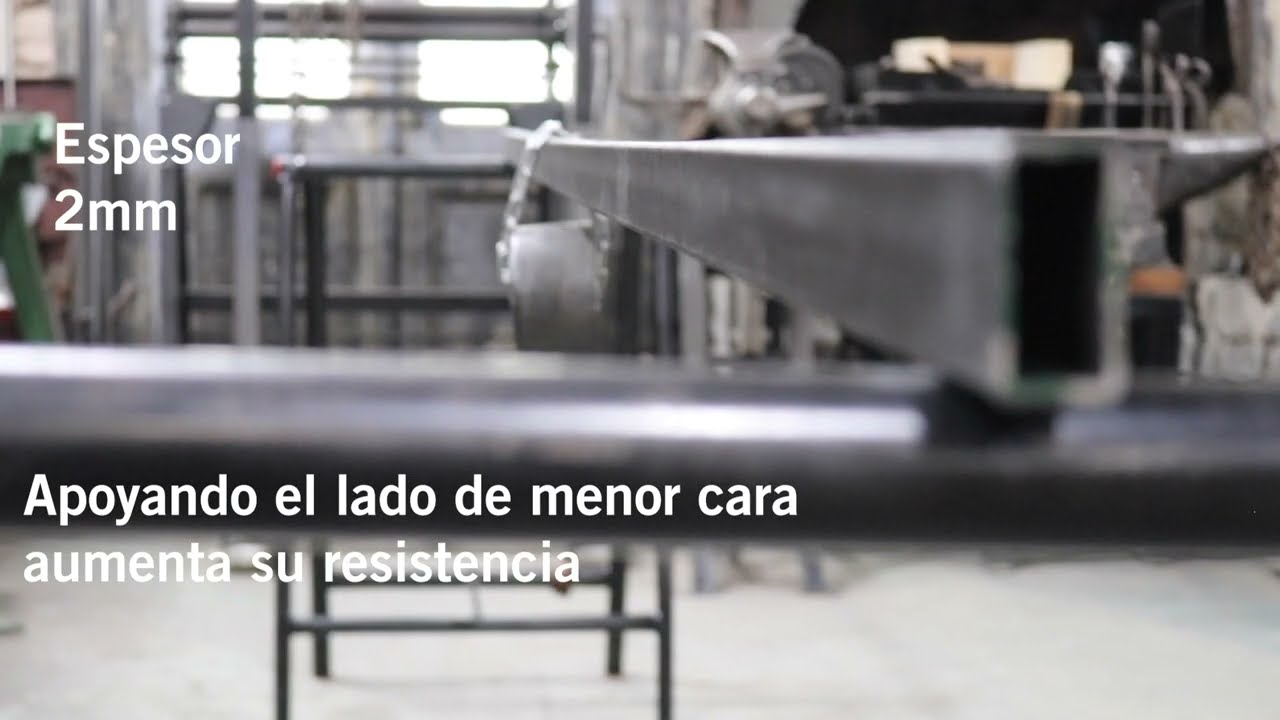 que peso soporta un tubo rectangular